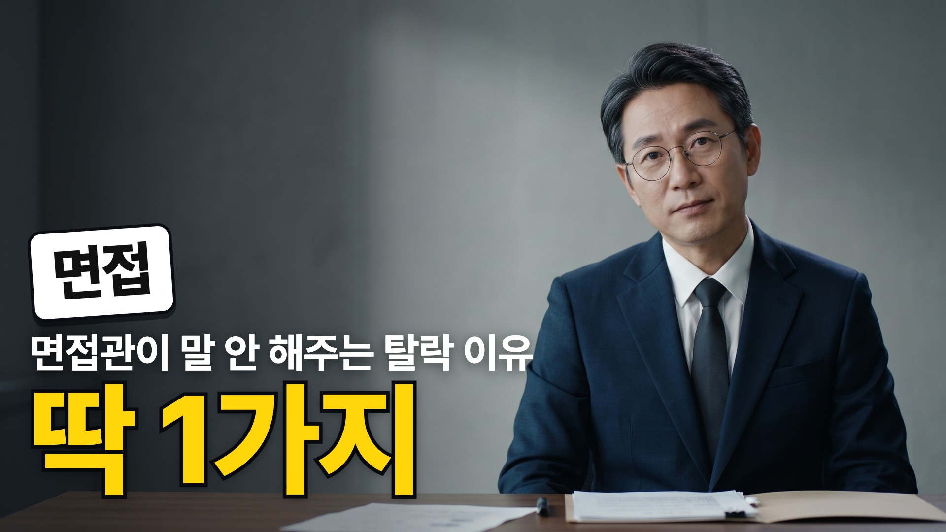 D · 면접관이 말 안 해주는 탈락 이유